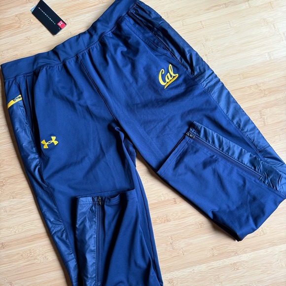 🖤MENS Under Armour Cal navy joggers - XL - Picture 1 of 4
